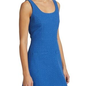 Veronica Beard Sabra Cobalt Blue Sleeveless Mini Dress